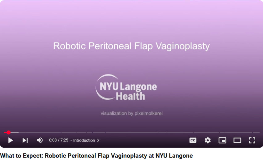 Robotic Peritoneal Flap Vaginoplasty - Dr. Rachel Bluebond-Langner